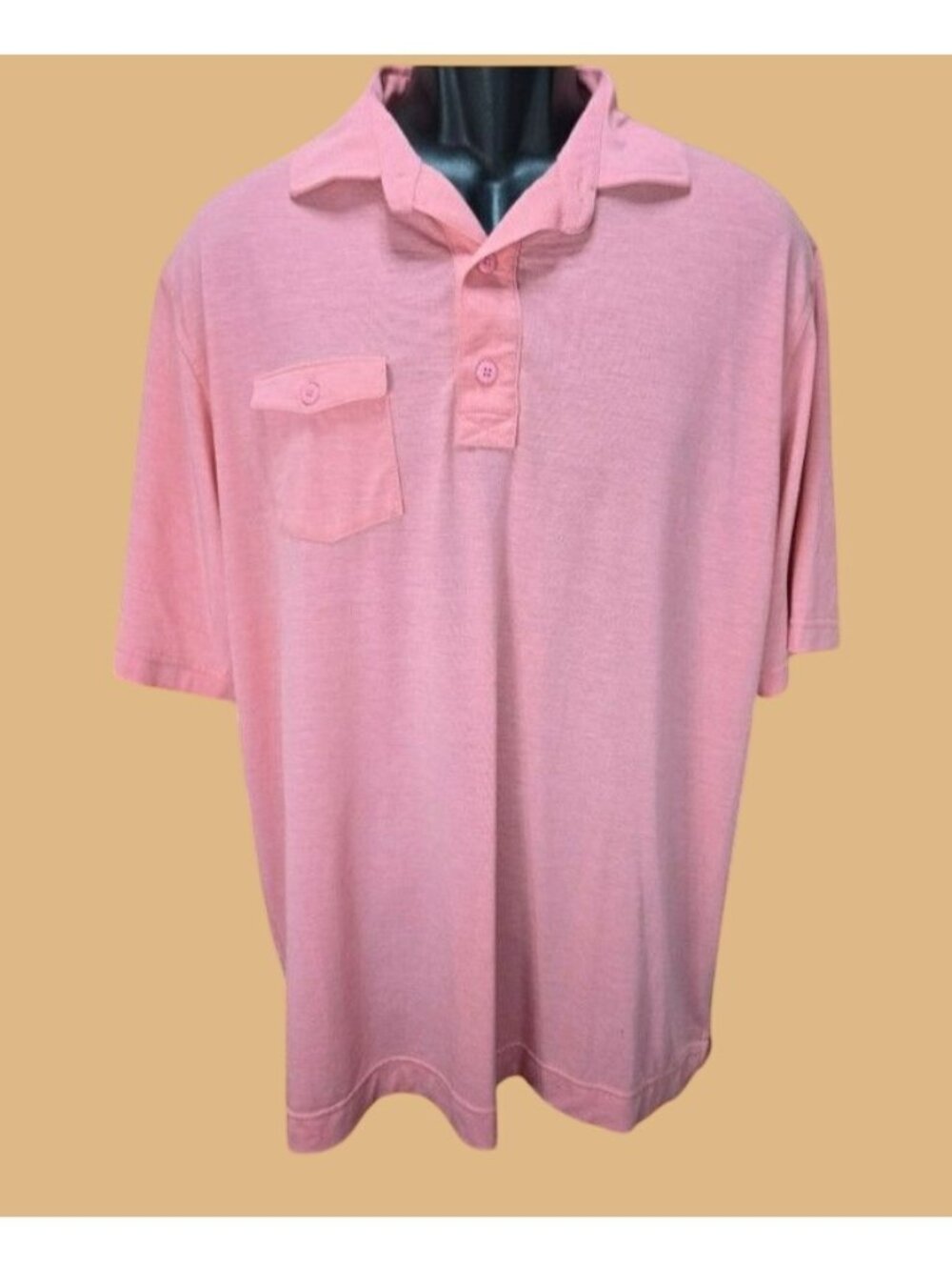 Footjoy FJ Mens Pink Pocket Polo Large Athletic Fit